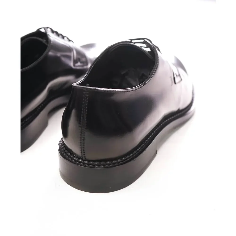 $925 TOD'S - Black Leather Derby - US 11.5 (10.5UK)